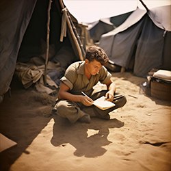 quantum explorer-lettres du 6 juin 1944-action scene